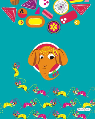 Ganesha Without Frame 16x20 Canvas Art