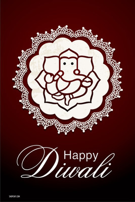 16% OFF on Poster - Diwali It's The Festival Of Lights Today Paper Print