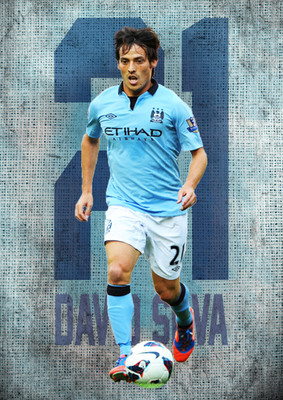 68% OFF on David Silva Poster Paper Print