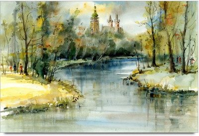 53% OFF on Beautiful Lake View Painting Laminated Poster Paper Print 53% OFF on Beautiful Lake View Painting Laminated Poster Paper Print