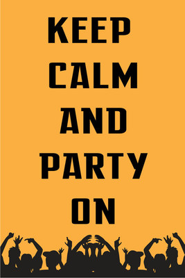 37% OFF on Keep Calm and Party On Paper Print