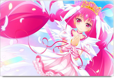 75% OFF on Amy Cute Pink Hair Princess Paper Print 75% OFF on Amy Cute Pink Hair Princess Paper Print