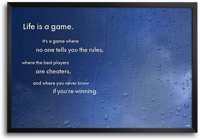 74% OFF on Life Is A Game Fp00004493 Framed Photographic Paper