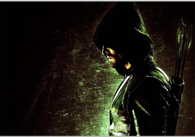 37% OFF on Arrow The Green HoodPoster (18 x 12 Inches) by Shopkeeda Paper Print