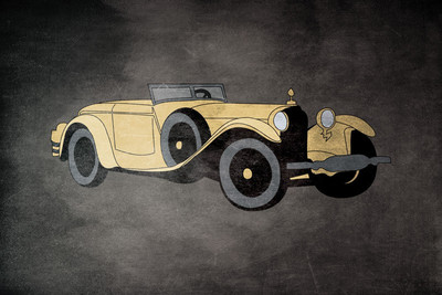 6% OFF on Vintage Car Paper Print 6% OFF on Vintage Car Paper Print