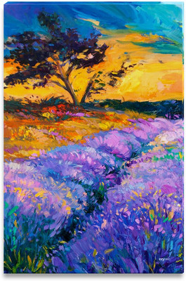 45% OFF on Lavender Fields on Canvas Art