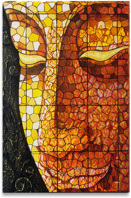 43% OFF on Abstract of Buddha Canvas Art
