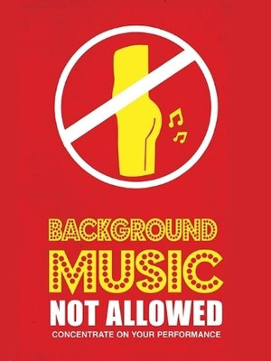 70% OFF on Background Music Not Allowed 3D Poster