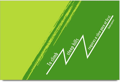 58% OFF on To Climb Steep Hills Quote Design Laminated Poster Paper Print