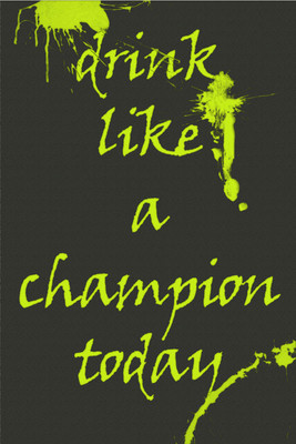 8% OFF on Drink Like a Champion Paper Print