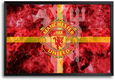 74% OFF on Manchester United Flames Fp00004584 Framed Photographic Paper