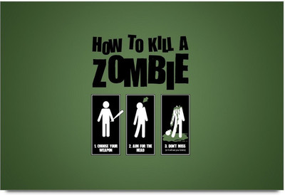 53% OFF on How To Kill A Zombie Laminated Poster Paper Print 53% OFF on How To Kill A Zombie Laminated Poster Paper Print