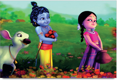 75% OFF on Amy Little Radha Krishna 3D Poster