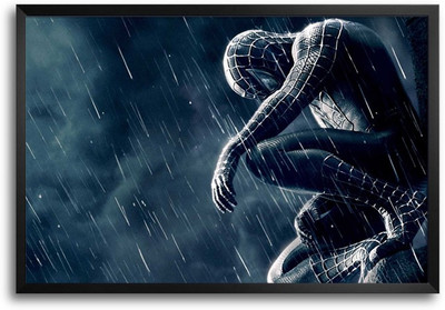 46% OFF on ShopMantra Spiderman Superhero Laminated Frame Poster Paper Print