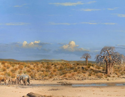 80% OFF on Holicshop elephant Canvas Pianting without Frame Canvas Art