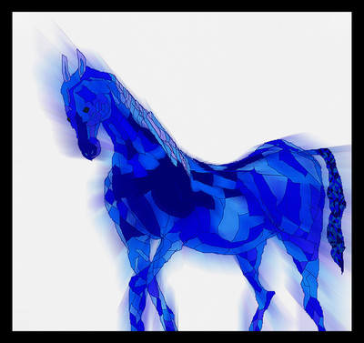 50% OFF on Blue Horse Paper Print 50% OFF on Blue Horse Paper Print