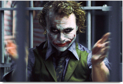 62% OFF on Joker With Silverface Paper Print