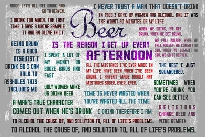 6% OFF on Beer Quotes Paper Print