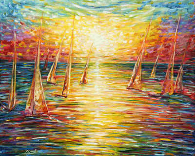 41% OFF on Painting without Frame Scenery-4 (34X22) Canvas Art