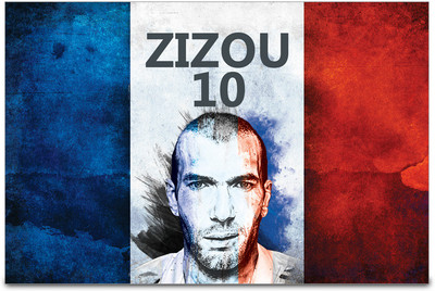 53% OFF on Shopmantra Zinedine Zidane France Football Poster Paper Print