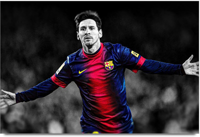 58% OFF on Messiah Footballer Poster Paper Print