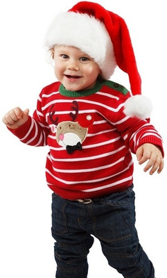 16% OFF on Cute Baby Poster With Santa's Hat Paper Print
