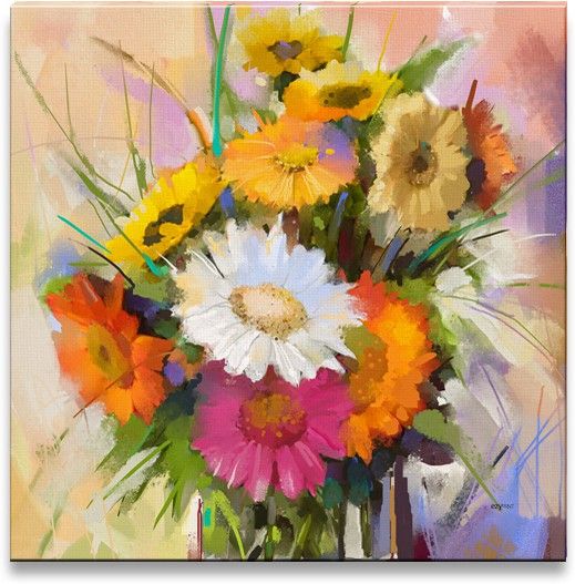38% OFF on Beautiful Flowers Canvas Art