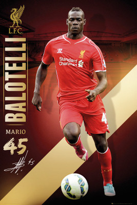 25% OFF on Liverpool Balotelli 14/15 Official Paper Print