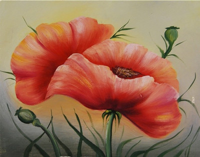 77% OFF on Canvas painting without frame -A Beautiful Flower Canvas Art