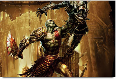 75% OFF on Amy Amazing God of War Super Punch 3D Poster