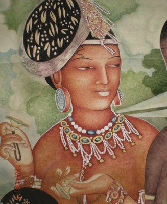 79% OFF on Painting Without Frame - Queen Canvas Art