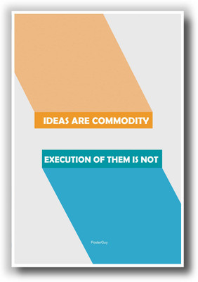 27% OFF on PosterGuy Ideas are Commodity Motivational Poster Paper Print