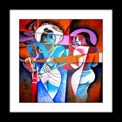 33% OFF on Thousnad Brushes Frameless RD-20: Shri Krishna Radha and Flute 8