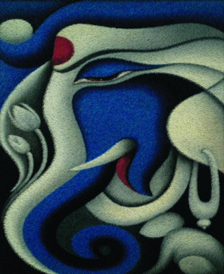 79% OFF on Painting Without Frame - Blue Ganpati Canvas Art