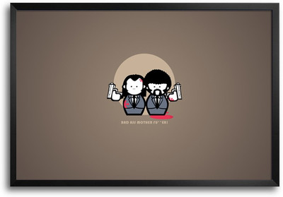 46% OFF on ShopMantra Pulp Fiction Vector Laminated Frame Poster Paper Print