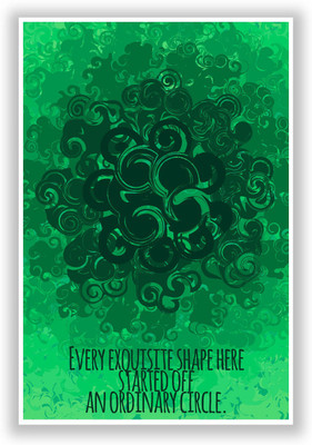 37% OFF on Posterguy Cool Curls Using Circles Graphic Illustration Poster Paper Print