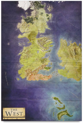 75% OFF on Amy The West Map 3D Poster