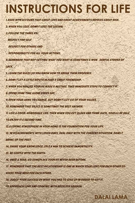 8% OFF on Instructions for Life by Dalai Lama Paper Print