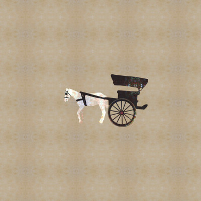 37% OFF on Horse Cart Vintage Paper Print