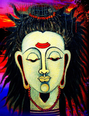 72% OFF on Canvas Painting Without Frame -Lord Shiva Canvas Art