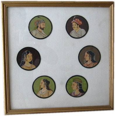 31% OFF on ICB mugal family painting on paper Paper Print