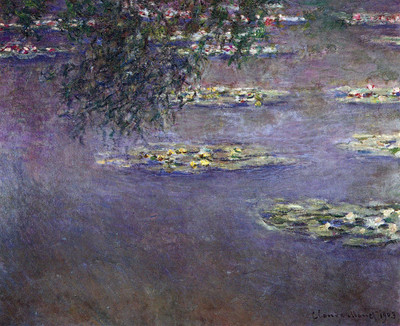 8% OFF on Water lilies, water landscape #1 by Monet Canvas Art