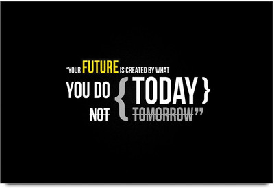 34% OFF on Amy Future Is Created By What Quote 3D Poster