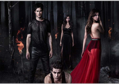 37% OFF on Vampire Diaries CharactersPoster (18 x 12 Inches) by Shopkeeda Paper Print
