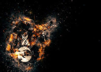 16% OFF on Guitar Fury Fine Art Print