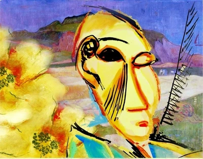 77% OFF on Canvas painting without frame -A Beatiful Face Canvas Art