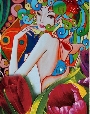 52% OFF on Painting Without Frame - Girl Canvas Art