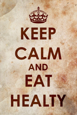 6% OFF on Keep Calm and Eat Healthy Paper Print
