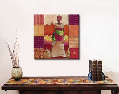 55% OFF on African Tribal Art Print Canvas Art