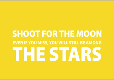 37% OFF on Shoot For The Moon Poster (18 x 12 Inches) by Shopkeeda Paper Print